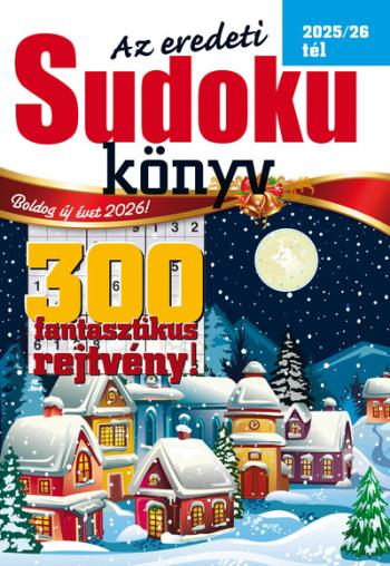 Az eredeti SUDOKU KÖNYV 2025/26 tél 1.Kép