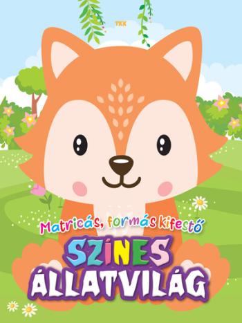 Színes állatvilág - matricás színező Kép