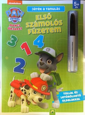 Mancs őrjárat: Első számolós füzetem - Tollal és letörölhető oldalakkal Kép