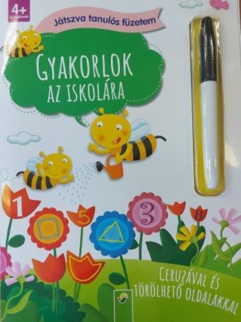 Gyakorlok az iskolára - Játszva tanulós füzetem - Ceruzával és törölhető oldalakkal 1.Kép