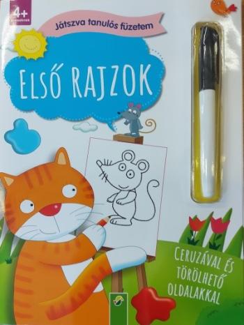 Első rajzok - Játszva tanulós füzetem - Ceruzával és törölhető oldalakkal Kép