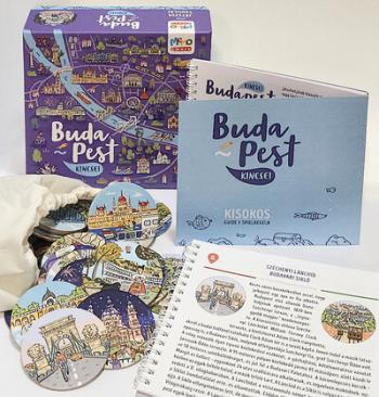 Budapest kincsei - Ismeretterjesztő zsebkönyv + műemlékpárosító memória Kép