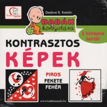 Kontrasztos képek - Piros, fehér, fekete /Babák könyvtára - 1 hónapos kortól (új kiadás) Kép
