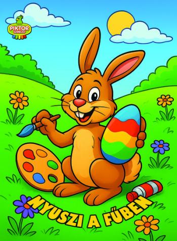 Nyuszi a fűben - PIKTOR Színező §H Kép