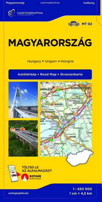 Magyarország extra autótérkép (1:450 000) - 2026. (új kiadás) Kép