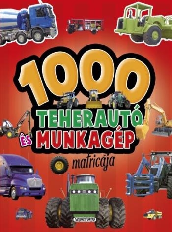 1000 teherautó és munkagép matricája (piros) Kép