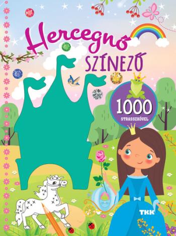 Hercegnő színező - 1000 strasszkő Kép