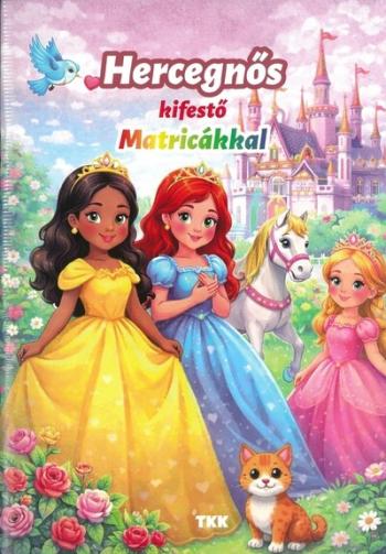 Hercegnős kifestő - Matricákkal Kép