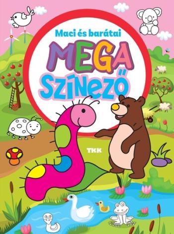 Maci és barátai - Mega színező Kép