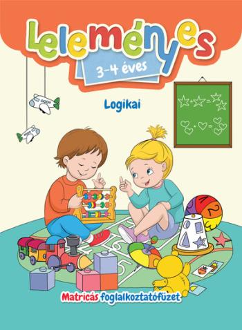 Leleményes 3-4 éves - Logikai feladatok - Matricás foglalkoztatófüzet Kép