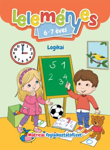Leleményes 6-7 éves - Logikai feladatok - Matricás foglalkoztatófüzet Kép