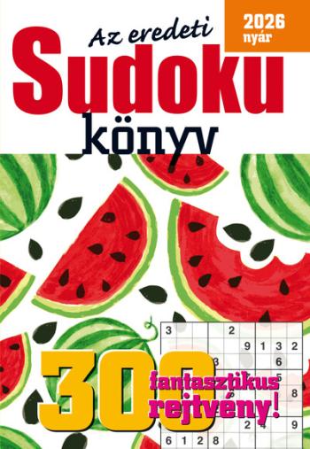 Az eredeti SUDOKU KÖNYV 2026 nyár 1.Kép