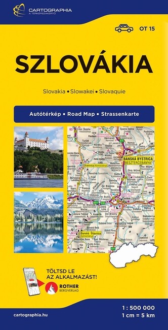 Szlovákia autótérkép (keményborítós) Kép