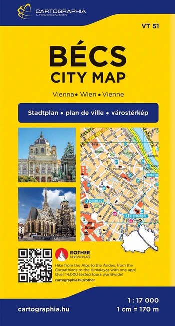 Bécs - Vienna térkép (1:17000)(új kiadás) Kép