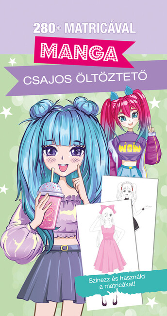 Manga - Csajos öltöztető - 280+ matricával Kép