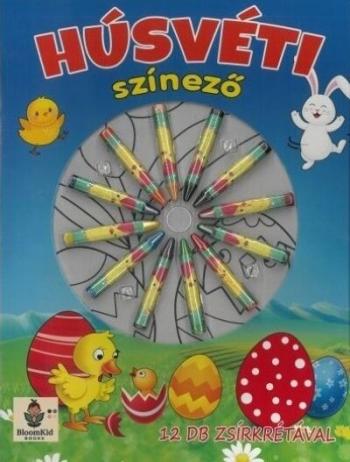 Húsvéti színező - 12 db zsírkrétával §H Kép