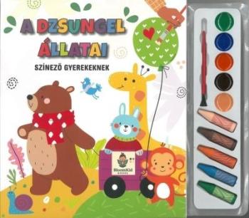 A dzsungel állatai színező gyerekeknek Kép